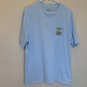 Vineyard Vines Unisex Short Sleeve Tee with Tropical Graphic Size Medium